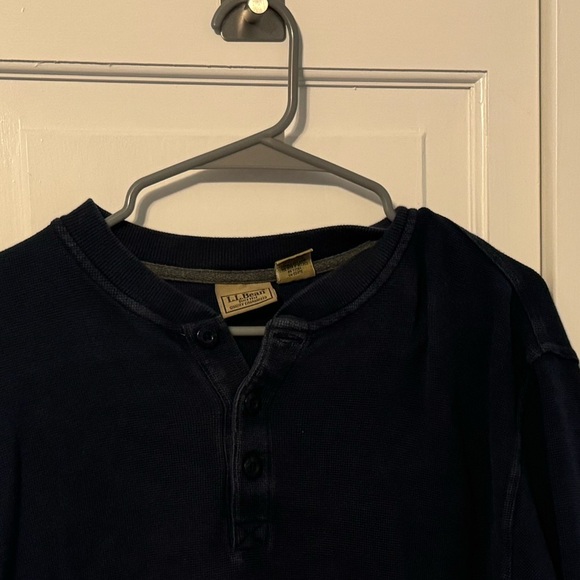 Men’s LL Bean rugged pullover Utility shirt. Best Shirts‎ Ever. Large. Navy - Picture 7 of 10
